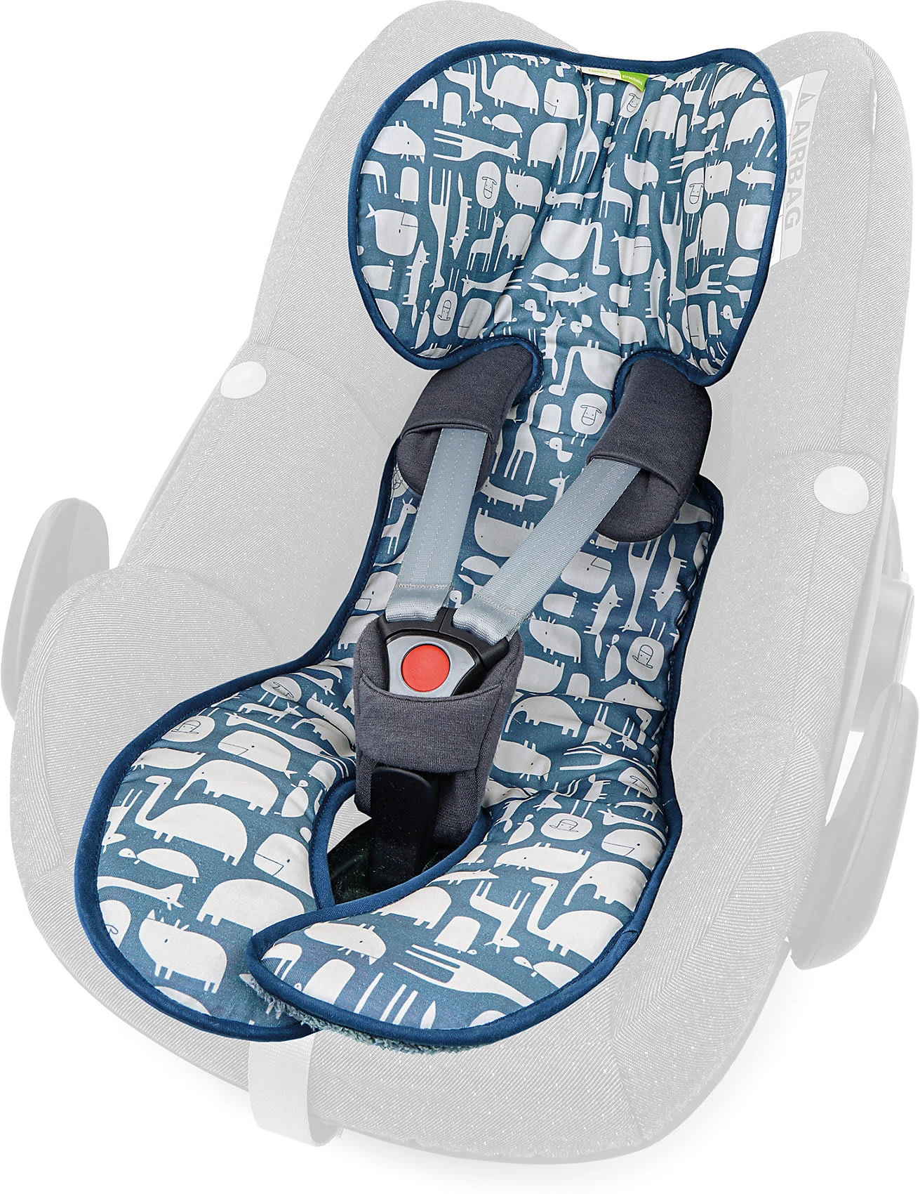 LOLA Sitzauflage Für Babyschalen - Animali, Blau