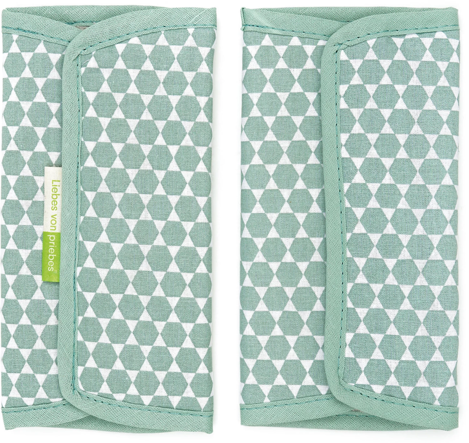 QUIRIN Gurtpolster-Set Für Die Babytrage - Prisma, Mint, 2-tlg. – Bild 2