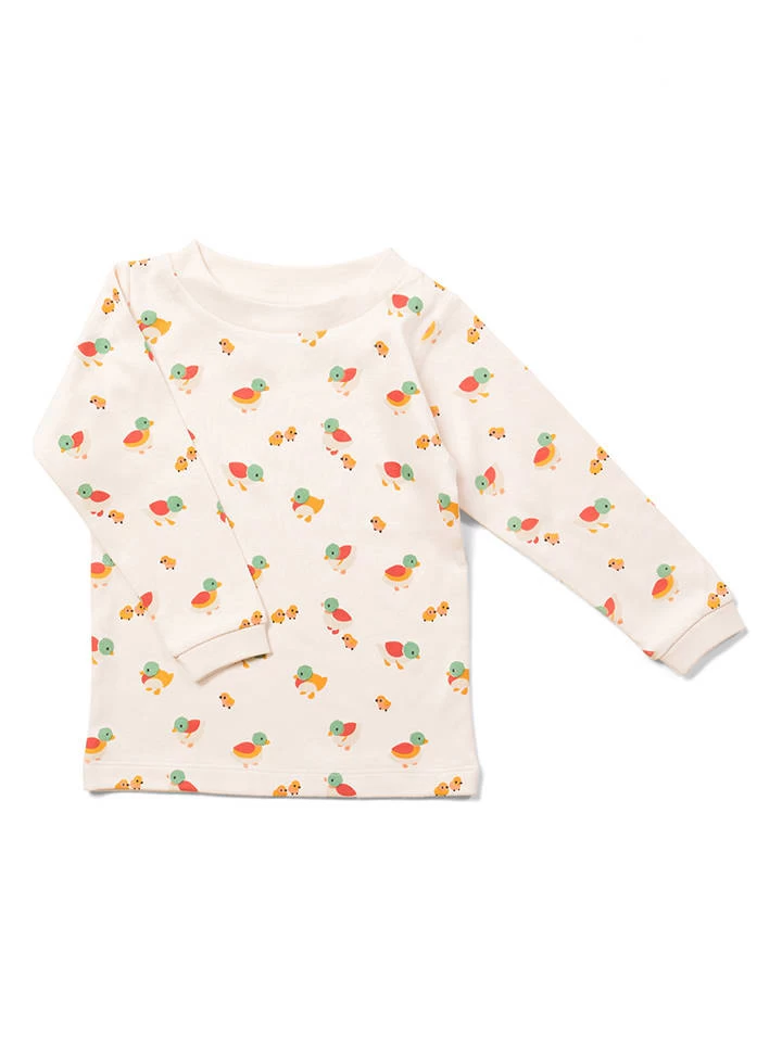 Longsleeve "Weather For Ducks" In Weiß