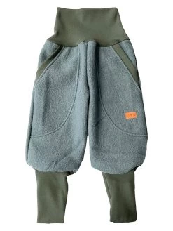 Woll-Streetjogger "Streetstyle Dustgreen" In Grün