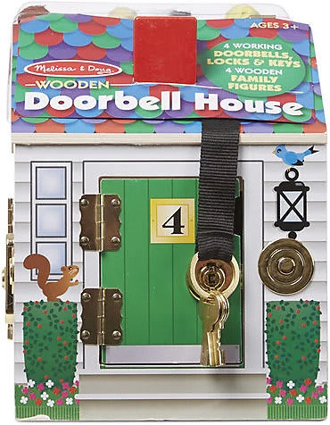 Melissa & Doug Holzhaus Mit Türklingeln Und Spielfiguren – Bild 2
