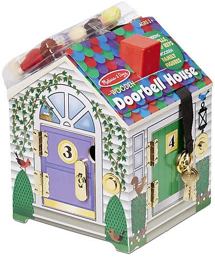 Melissa & Doug Holzhaus Mit Türklingeln Und Spielfiguren – Bild 3