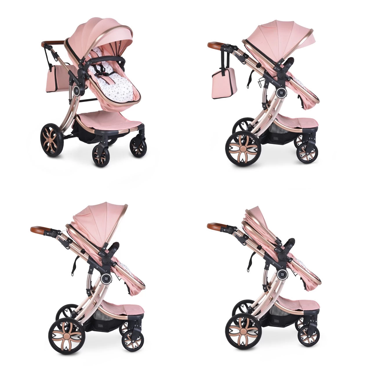 Kinderwagen Polly 3 In 1 In Rosa â Bild 3
