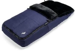 Fußsack Für Kinderwagen & Buggy, Warmer Thermo Winterfußsack Mit Fell - Indigo