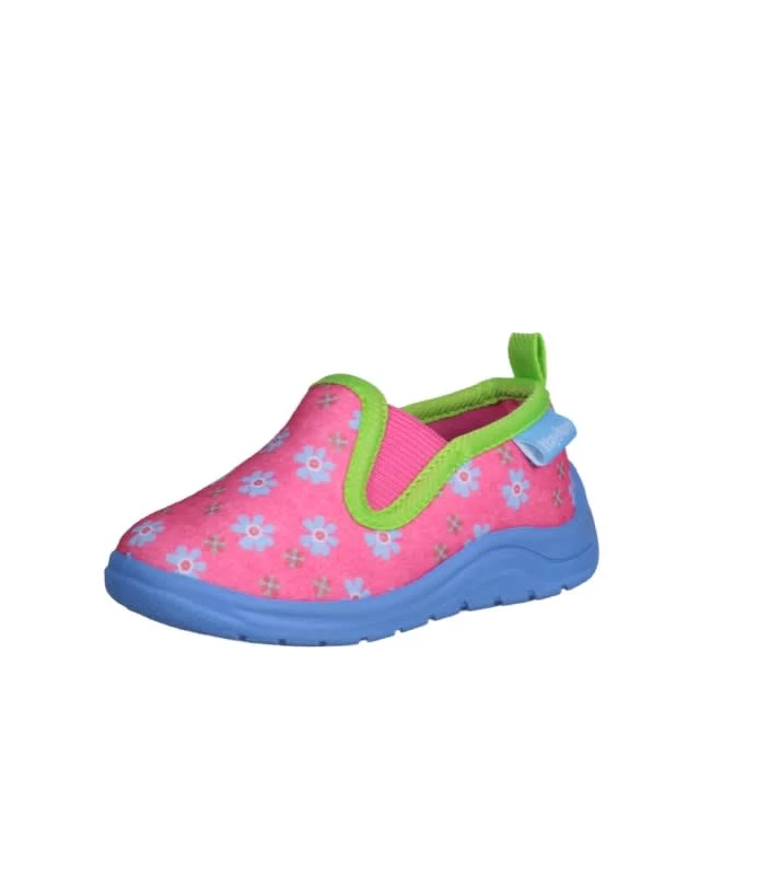 Playshoes Hausschuh Blumen In Pink – Bild 6