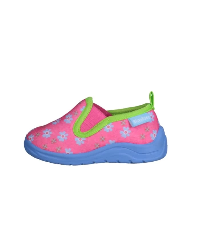 Playshoes Hausschuh Blumen In Pink
