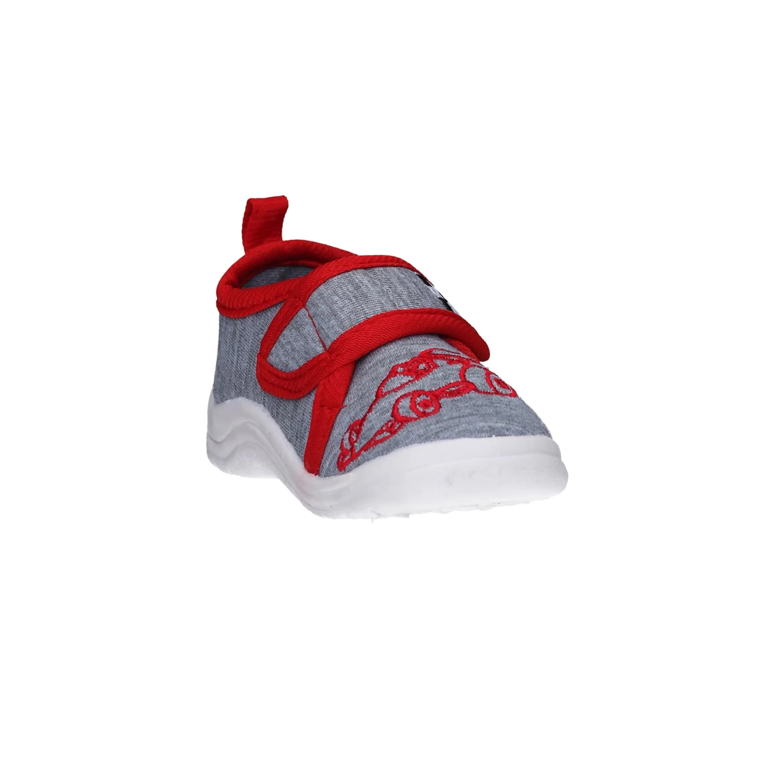 Playshoes Hausschuh Rennwagen In Grau â Bild 4