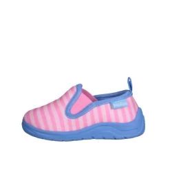 Playshoes Hausschuh Ringel In Pink/Türkis