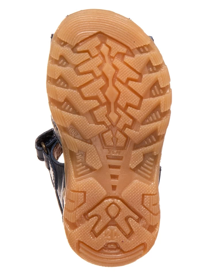 Pom Pom Leder-Halbsandalen In Dunkelblau â Bild 5