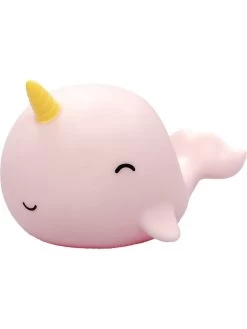 Reer LED-Nachtlicht "Lumilu Sea Life - Narwhal" In Rosa - (H)11 Cm