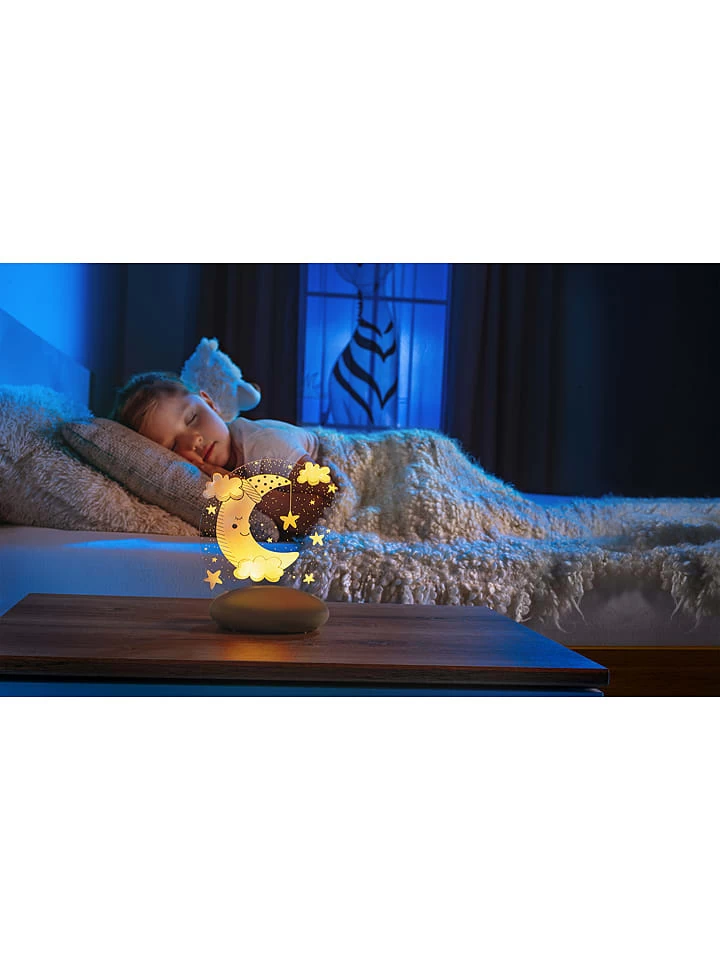 Reer Nachtlicht "Mond" In Grau/ Weiß - (B)14 X (H)16 X (T)9 Cm – Bild 11