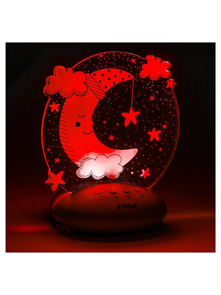 Reer Nachtlicht "Mond" In Grau/ Weiß - (B)14 X (H)16 X (T)9 Cm – Bild 5