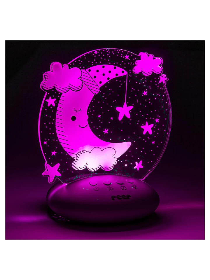 Reer Nachtlicht "Mond" In Grau/ Weiß - (B)14 X (H)16 X (T)9 Cm – Bild 6