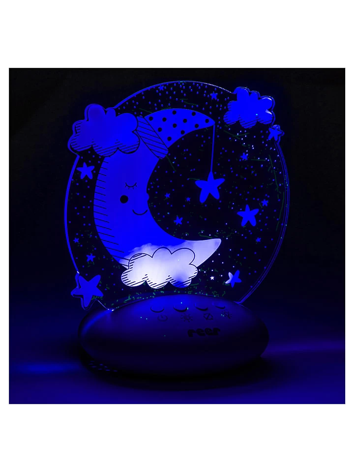 Reer Nachtlicht "Mond" In Grau/ Weiß - (B)14 X (H)16 X (T)9 Cm – Bild 7