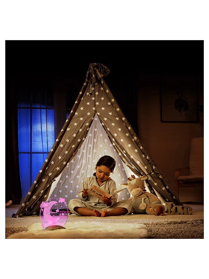 Reer Nachtlicht "Mond" In Grau/ Weiß - (B)14 X (H)16 X (T)9 Cm – Bild 10