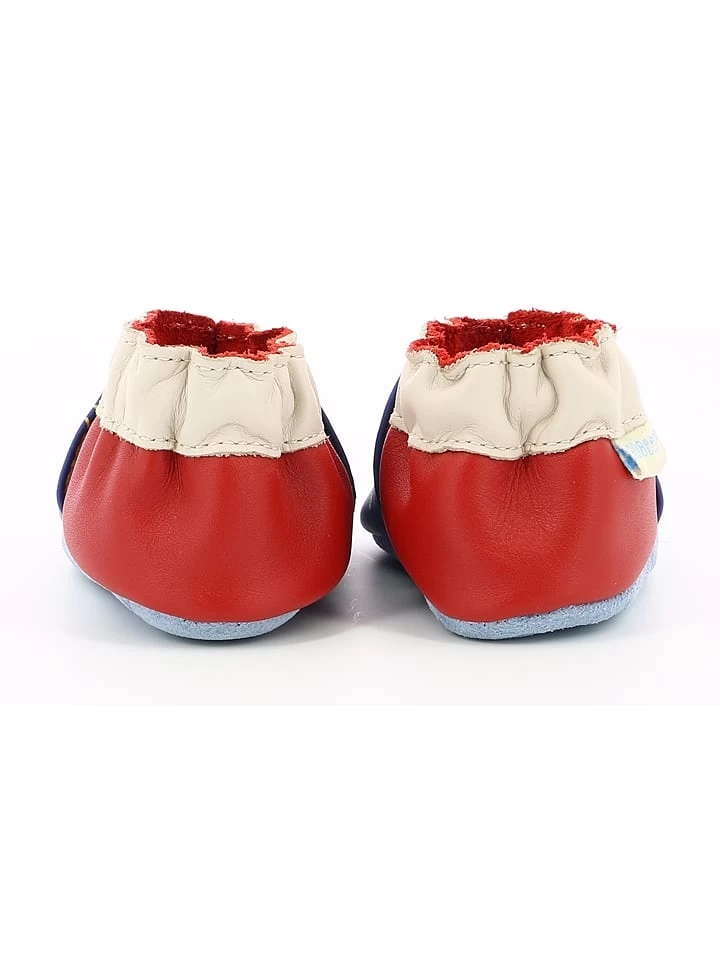 ROBEEZ Leder-Krabbelschuhe "Mister Spaceman" In Blau/ Rot â Bild 4