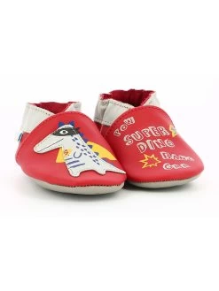 ROBEEZ Leder-Krabbelschuhe "Powerfull Dino" In Rot