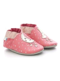 ROBEEZ Leder-Krabbelschuhe "Sleepy Moon" In Pink