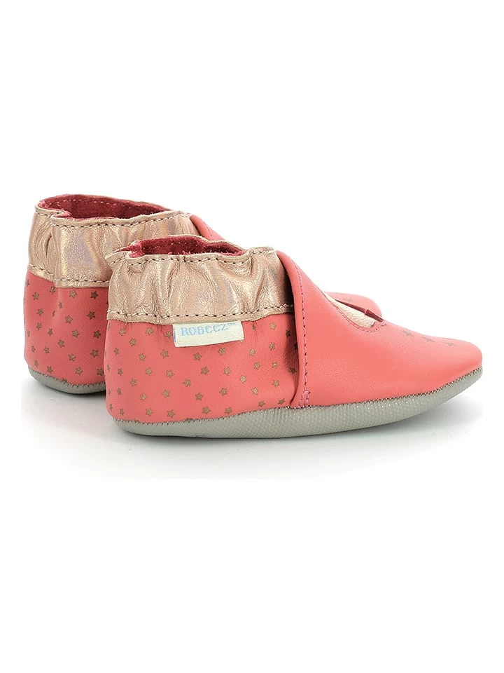 ROBEEZ Leder-Krabbelschuhe "Stars Rainfall" In Koralle – Bild 2