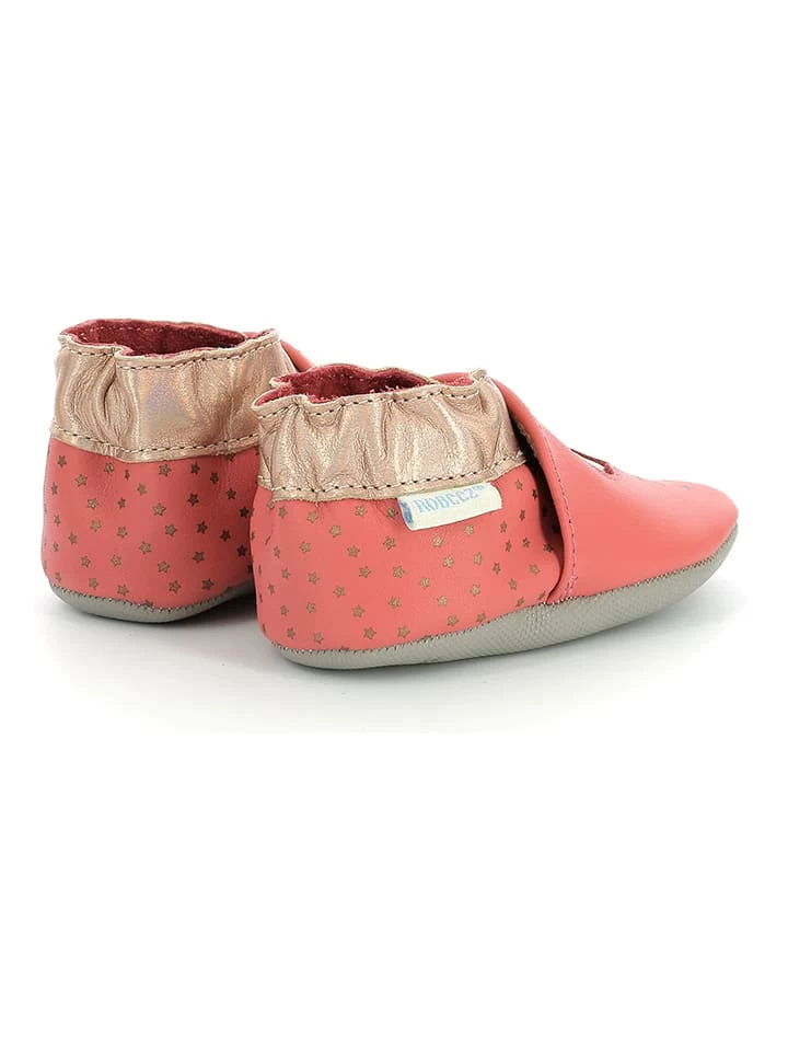 ROBEEZ Leder-Krabbelschuhe "Stars Rainfall" In Koralle – Bild 3