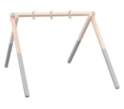 Spieltrapez "S" Mit Ringen In Grau/natur - 50x40 Cm