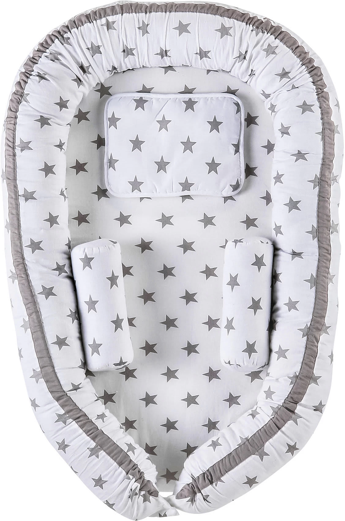 Babynest Big Stars, Grau â Bild 3