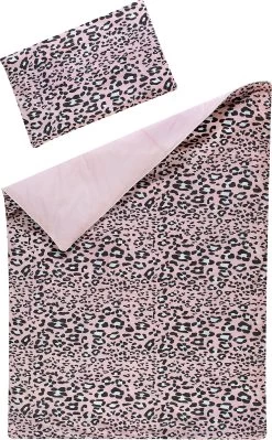 Bettwäsche Leo Pink, 100 X 135 Cm + 40 X 60 Cm, 100% Baumwolle