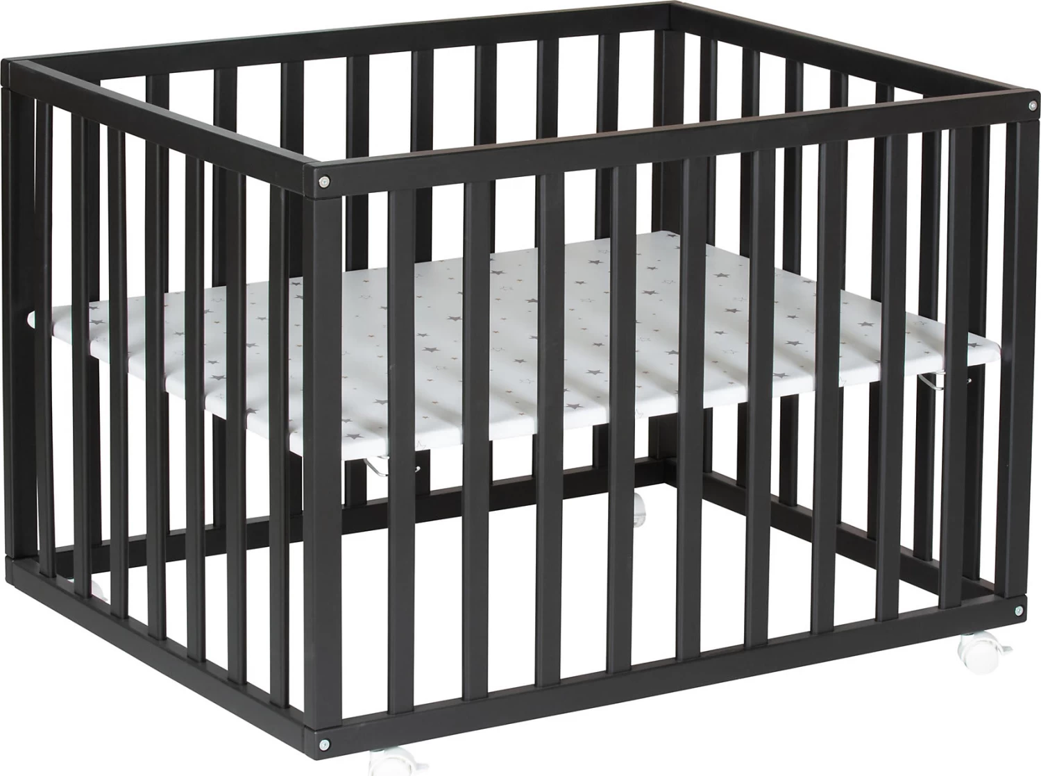 Laufgitter Scandic, Schwarz Lackiert, B75 X L97 X H70 Cm â Bild 2