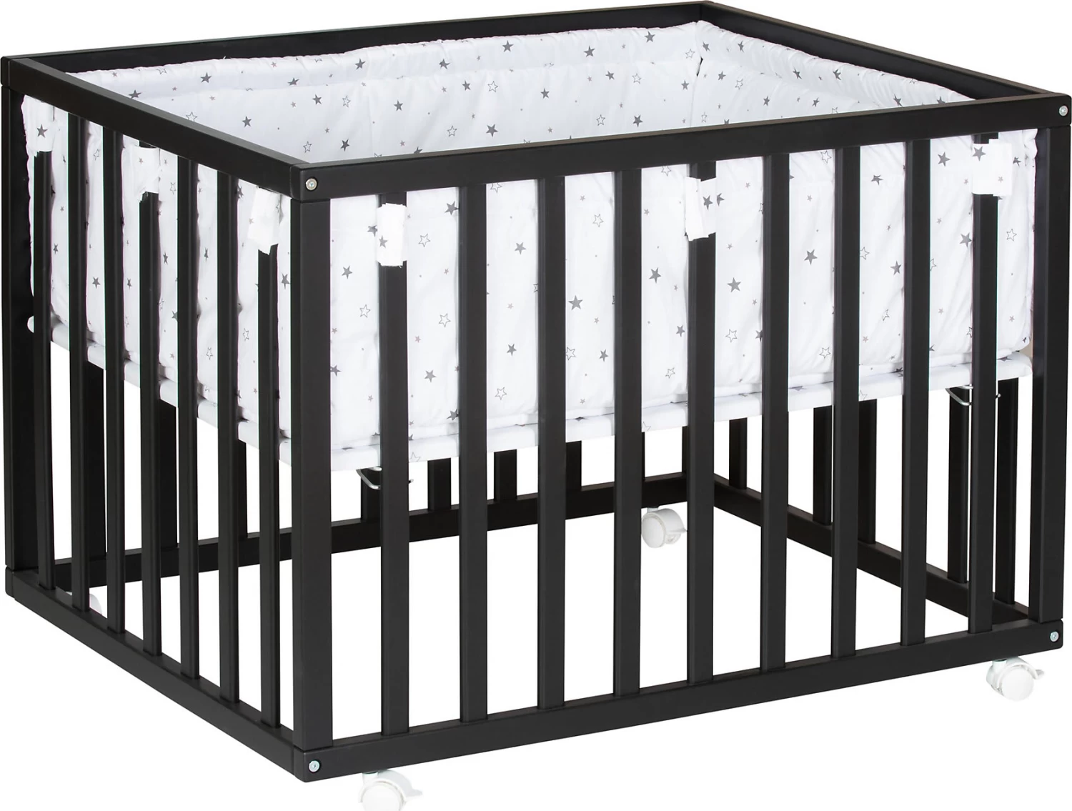 Laufgitter Scandic, Schwarz Lackiert, B75 X L97 X H70 Cm â Bild 3