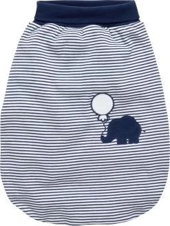 Strampelsack Interlock Elefant In Marine