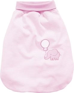Strampelsack Interlock Elefant In Rosa