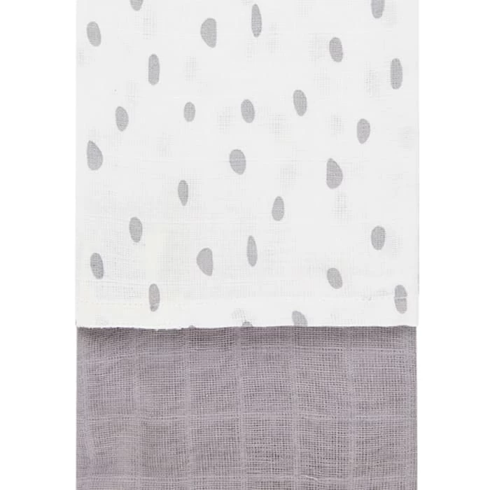 Sense Organics 2-er Set: Bio Baby Mullwindeln "Bios" In Grau-weiß – Bild 3