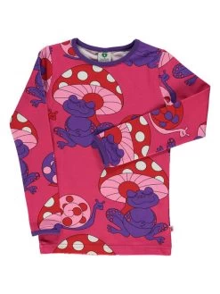 Longlseeve "Frog & Snail" In Pink