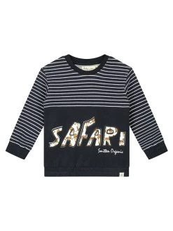 Longsleeve In Schwarz/ Weiß/ Bunt