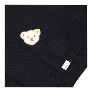 Steiff Strickdecke In Blau – Bild 2