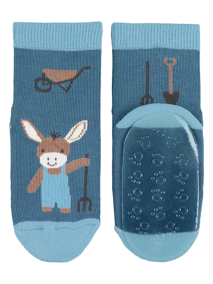 Sterntaler Socken "Fli Fli AIR Emmilius" In Blau