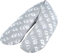 THERALINE Bezug Für Stillkissen Komfort 180 Cm, Elefantenherde