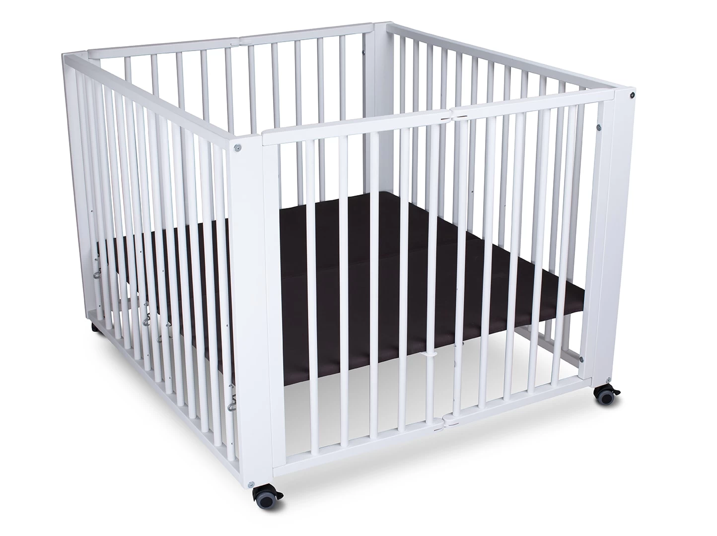 TiSsi 4- Eck Laufgitter "Moritz" In Weiß - Ca. 90 X 86cm