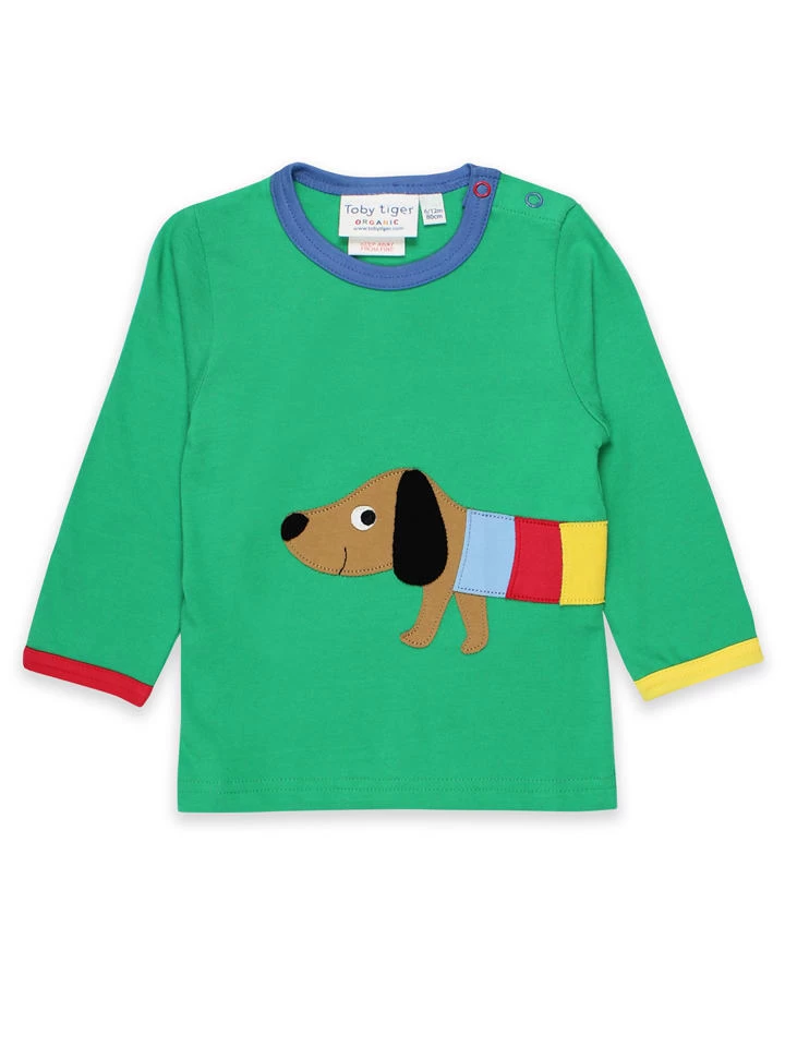 Longsleeve "Multi Sausage Dog" In Grün