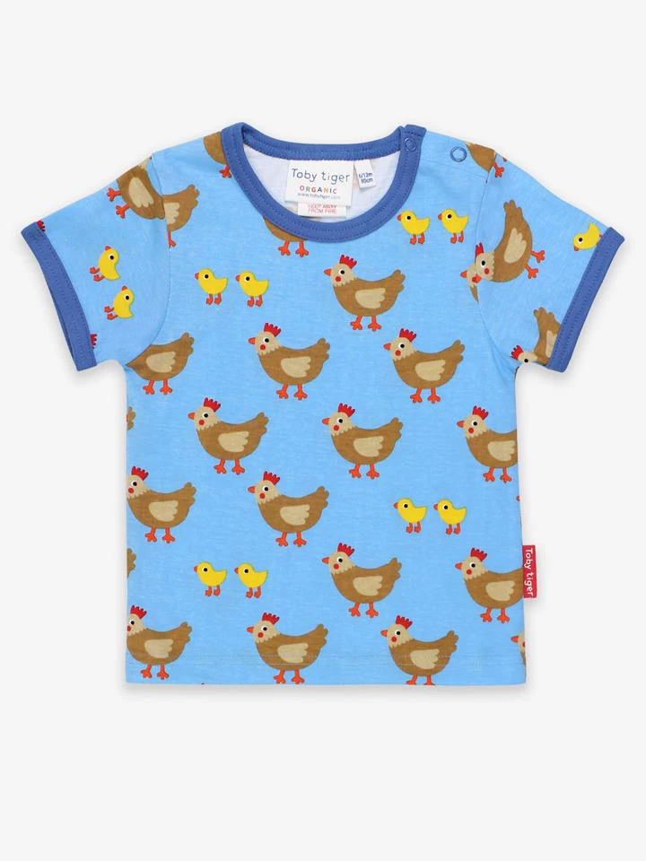 Shirt "Chicken" In Hellblau