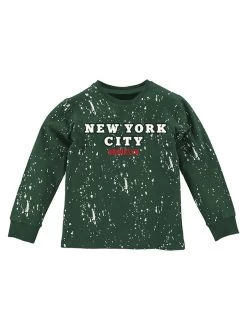 Longsleeve In Grün/ Bunt