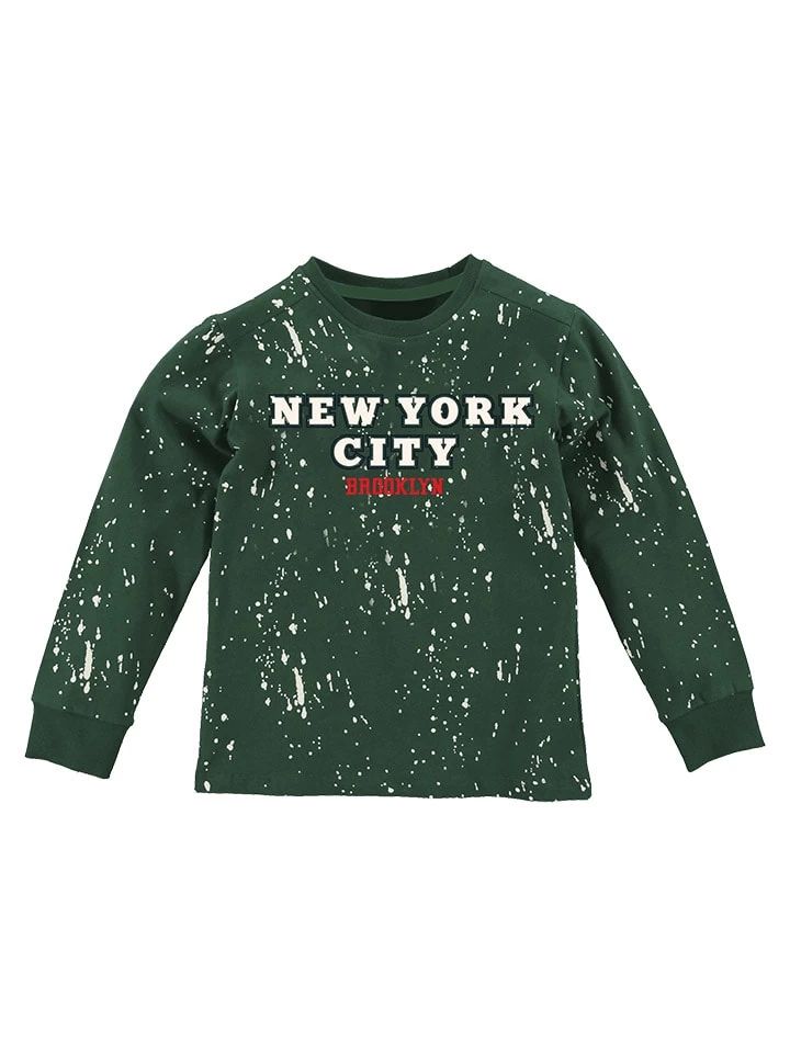 Longsleeve In Grün/ Bunt