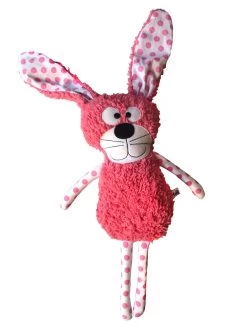 Kuscheltier "Hase Bertha Blumenkranz" In Rosa/Rosa