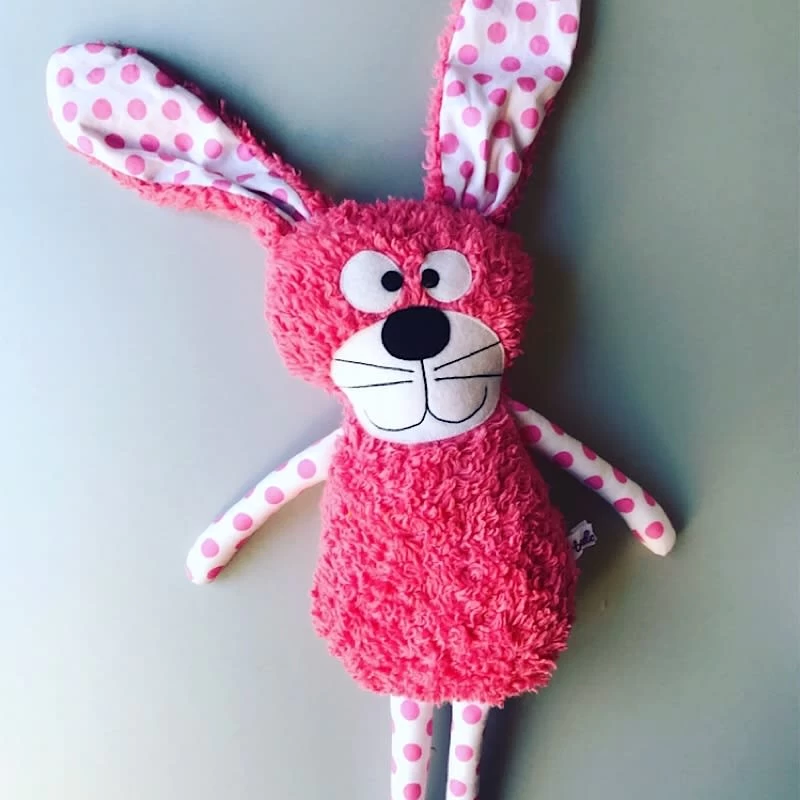 Kuscheltier "Hase Bertha Blumenkranz" In Rosa/Rosa â Bild 5