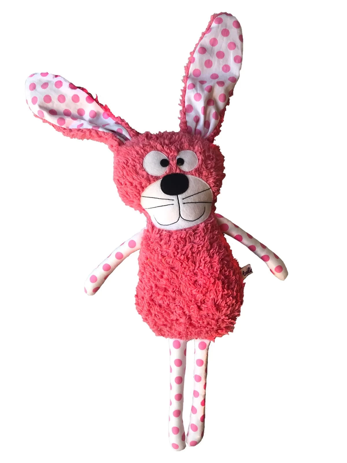 Kuscheltier "Hase Bertha Blumenkranz" In Rosa/Rosa