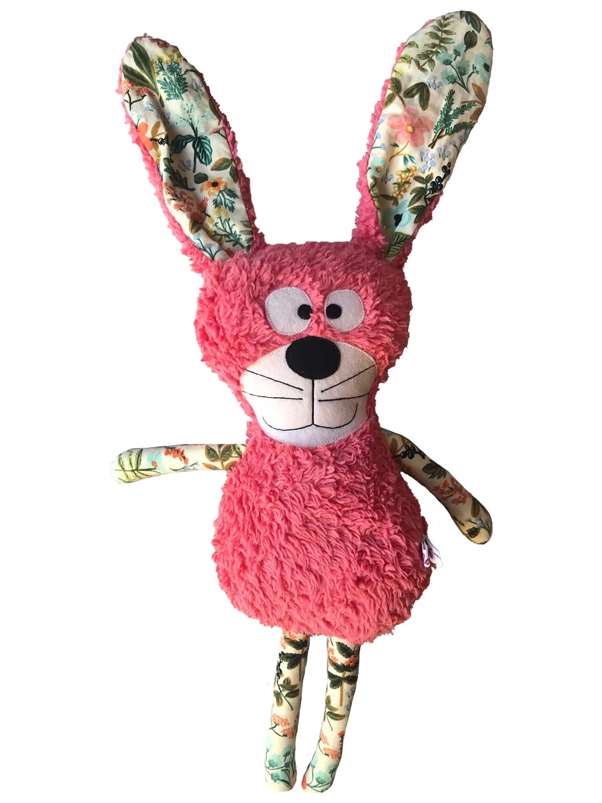 Kuscheltier "Hase Karla Knabberohr" In Lila/Beige