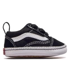 Vans Baby Slip On Old Skool Crib Black White