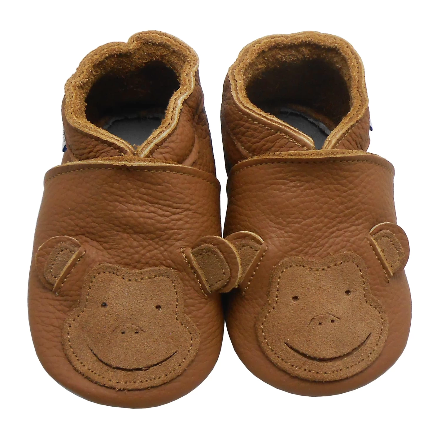 Baby Krabbelschuhe In Affe Braun